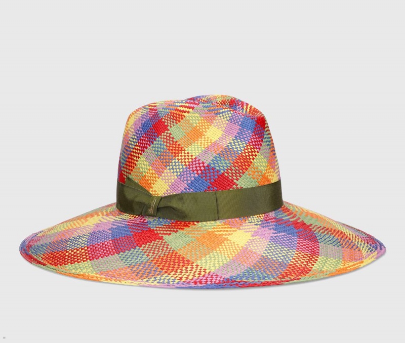 Chapeaux De Paille Borsalino Sophie Panama Quito Multicolore | BSM-59652249