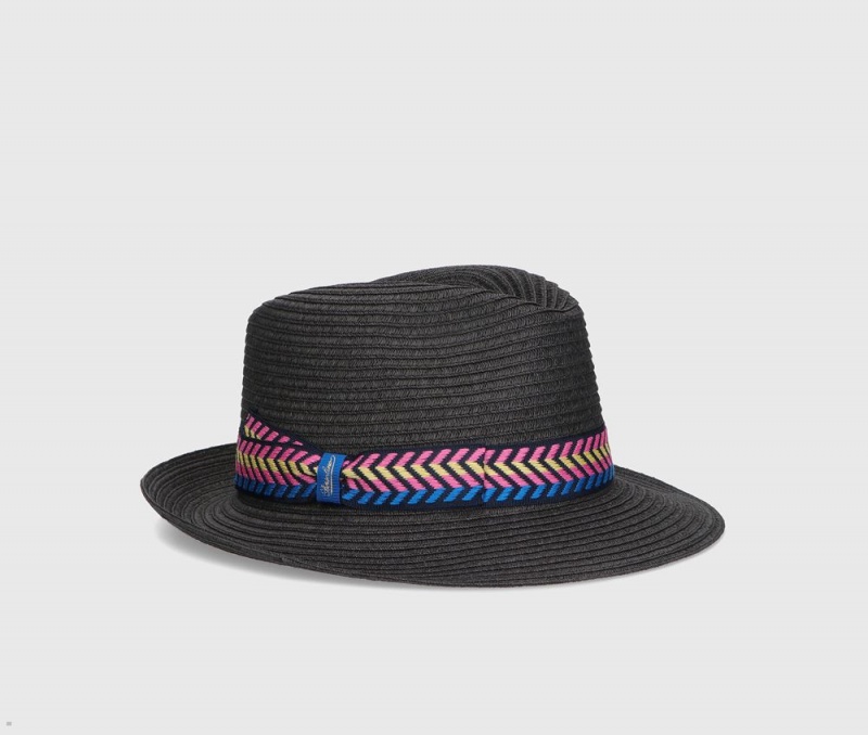 Chapeaux De Paille Borsalino Paiper In Paper Braid Noir | YAI-39734390