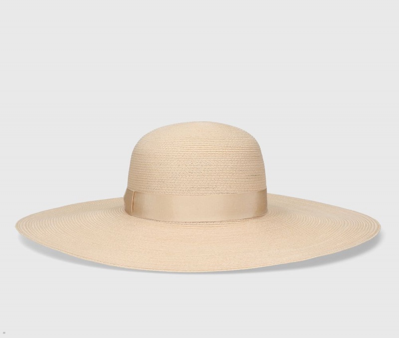 Chapeaux De Paille Borsalino Laura Braided Hemp Beige | XYK-11865723