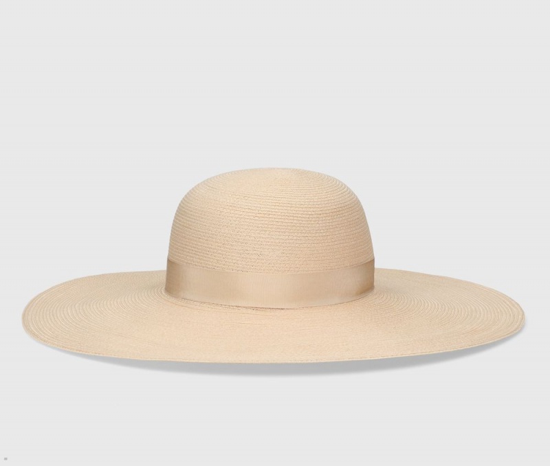 Chapeaux De Paille Borsalino Laura Braided Hemp Beige | XYK-11865723