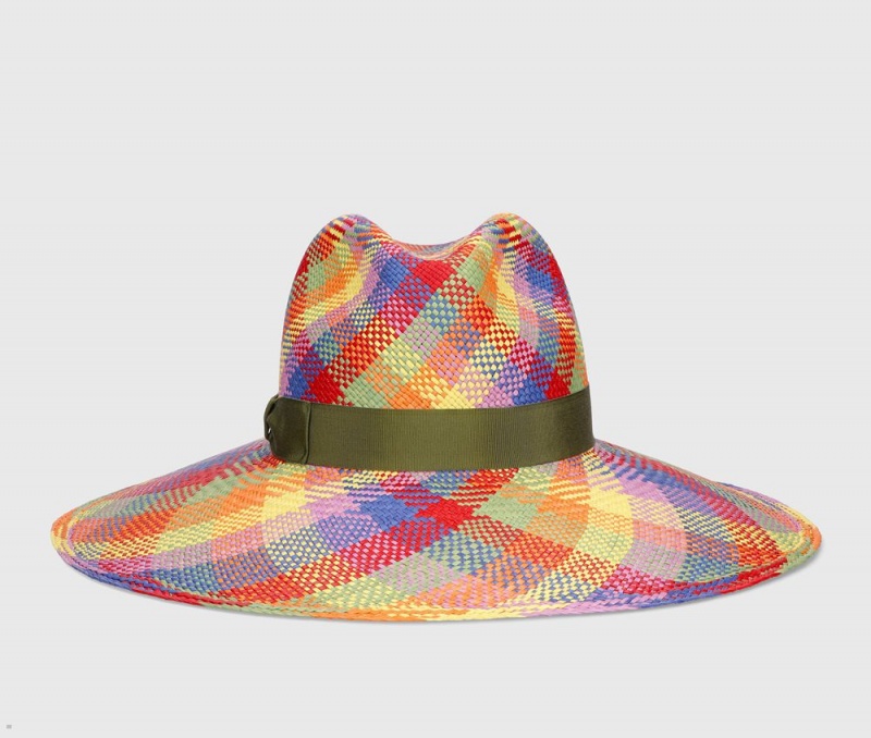 Chapeaux De Paille Borsalino Sophie Panama Quito Multicolore | BSM-59652249