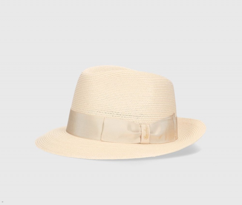 Chapeaux De Paille Borsalino Edward Braided Hemp Beige | JGK-31912610