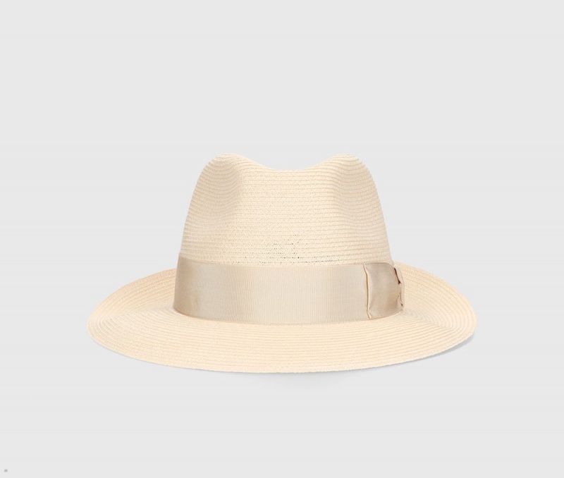 Chapeaux De Paille Borsalino Edward Braided Hemp Beige | JGK-31912610