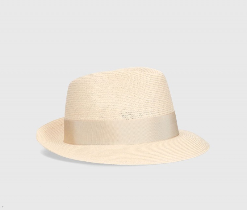 Chapeaux De Paille Borsalino Edward Braided Hemp Beige | JGK-31912610