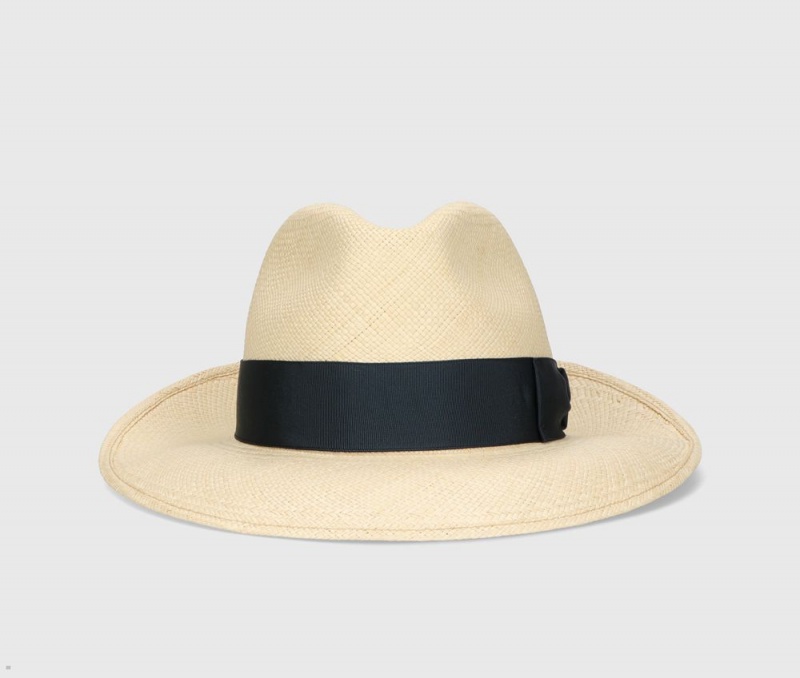 Chapeaux De Paille Borsalino Amedeo Panama Quito Larges Brim Bleu | ZNV-70801394