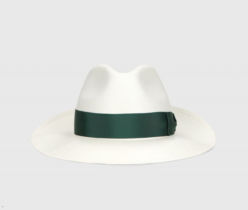 Chapeaux De Paille Borsalino Amedeo Fine Panama Larges Brim Vert | KYH-71880423