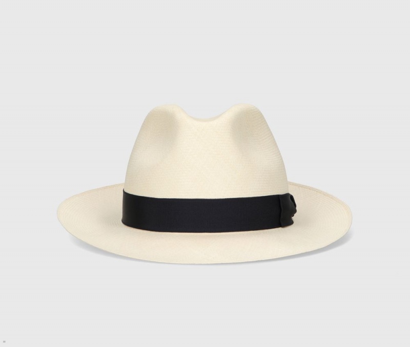 Chapeaux De Paille Borsalino Alexander Montecristi Panama Extra-Fine Noir | WHP-20565687