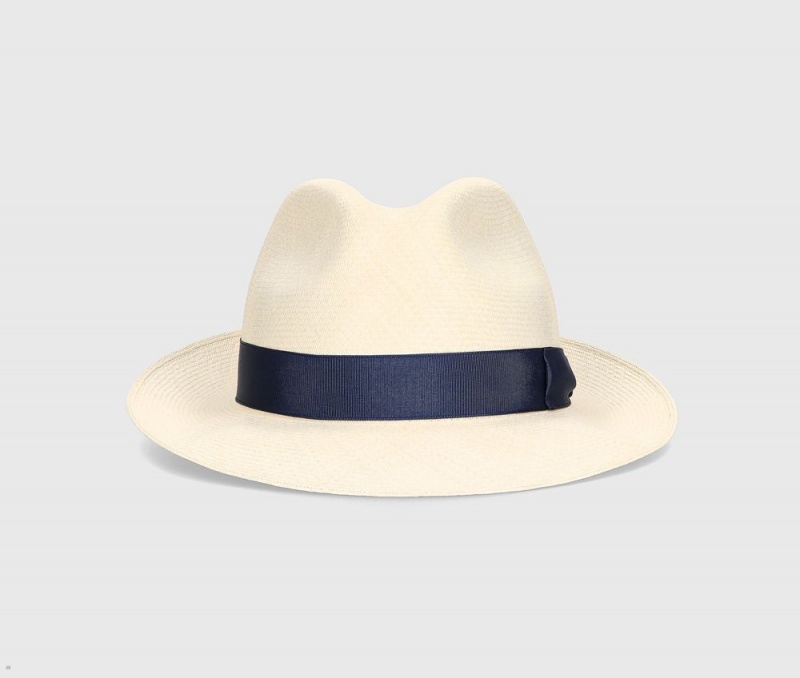 Chapeaux De Paille Borsalino Alexander Fine Montecristi Bleu | FNR-31100133