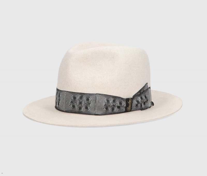 Chapeau Feutre Borsalino The Bogart Cut 6 Beige | ETR-27015293