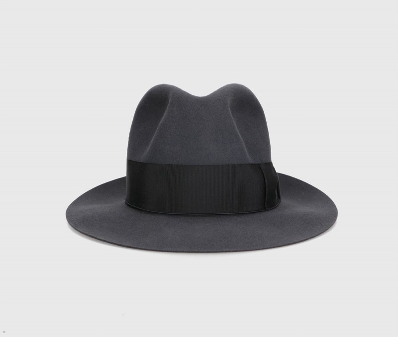 Chapeau Feutre Borsalino The Bogart Cut 1 Noir | DGD-43063352