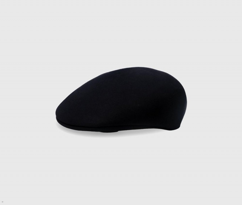 Chapeau Feutre Borsalino Golf Cap Noir | SKD-31627666