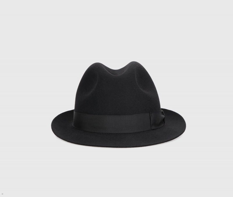 Chapeau Feutre Borsalino Giacomo Marengo Noir | TBZ-03358391