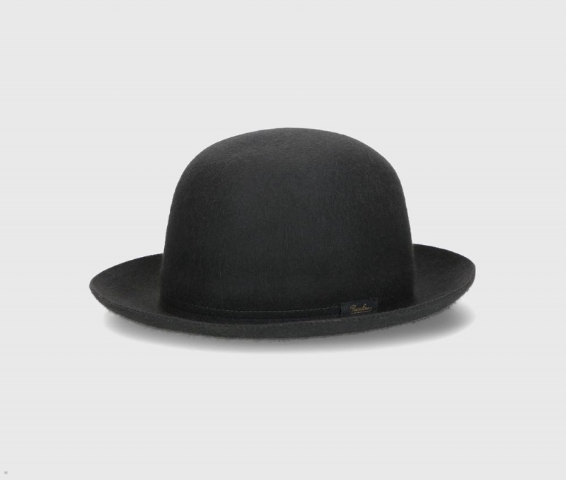 Chapeau Feutre Borsalino Claudio Traveller Medium Brim Noir | HPU-69419911