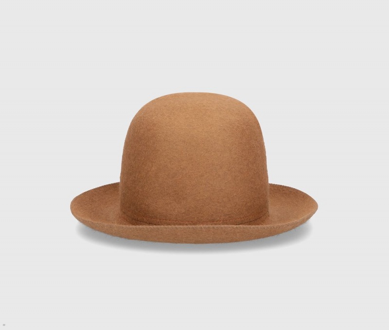 Chapeau Feutre Borsalino Claudio Traveller Medium Brim Marron | DKO-88860149