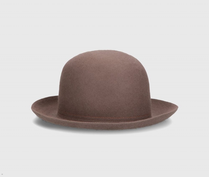 Chapeau Feutre Borsalino Claudio Traveller Medium Brim Marron | PIB-08512984