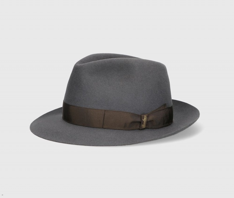 Chapeau Feutre Borsalino 50 Grams S.Q. Grise | WMN-54759397