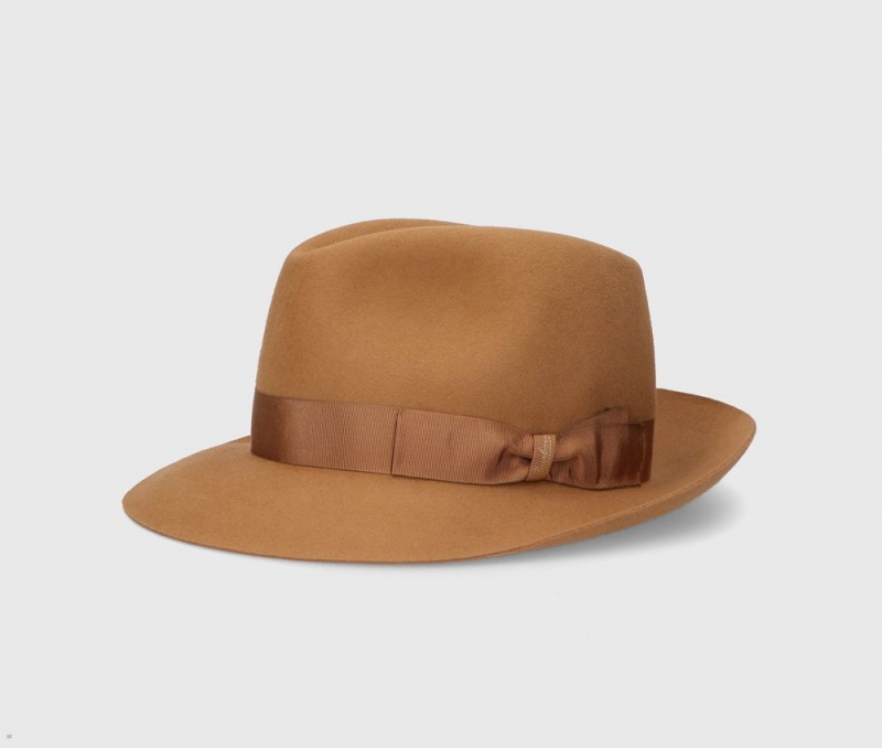 Chapeau Feutre Borsalino 50 Grams S.Q. Marron | MVF-12689468