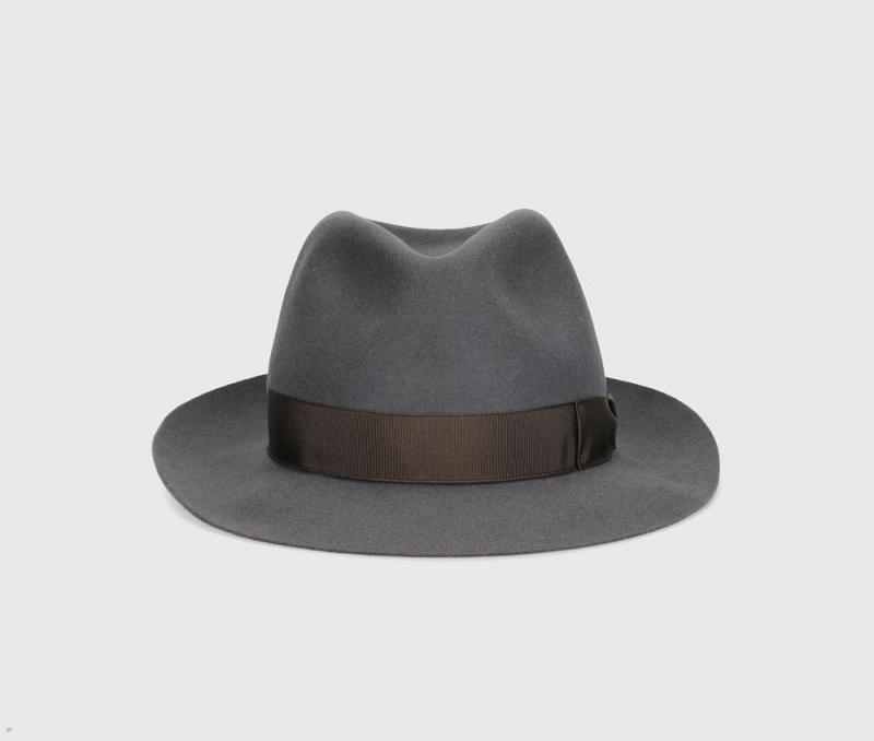 Chapeau Feutre Borsalino 50 Grams S.Q. Grise | WMN-54759397