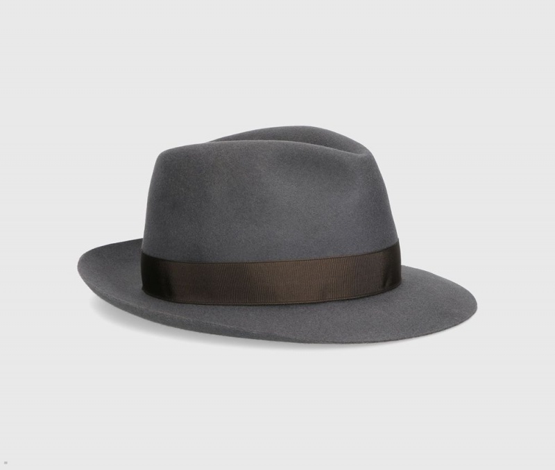 Chapeau Feutre Borsalino 50 Grams S.Q. Grise | WMN-54759397