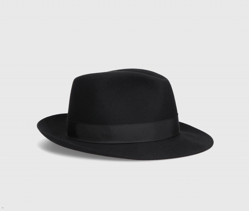 Chapeau Feutre Borsalino 50 Grams S.Q. Noir | CCS-67754353