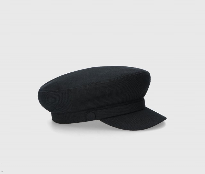 Casquette De Marin Borsalino Brest Noir | TXQ-72842270