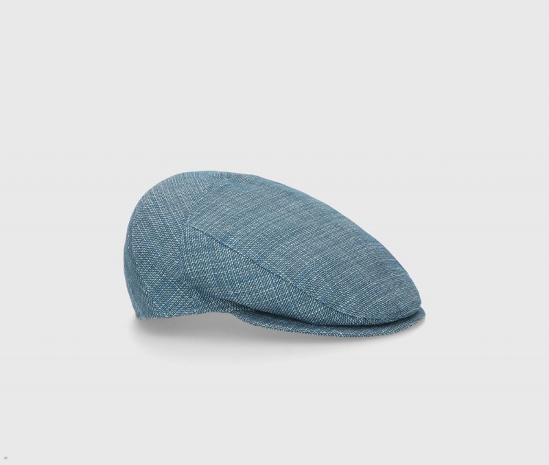 Casquette Plate Borsalino Vincenzo Soft Bleu | XZS-41179346