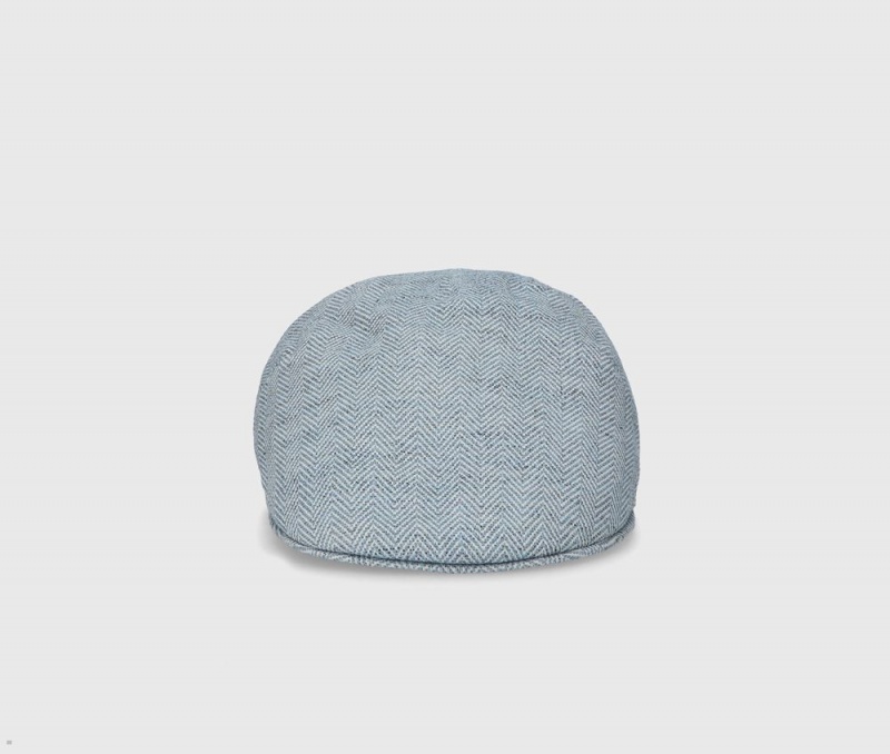 Casquette Plate Borsalino Paris Goose Beak Bleu | JQK-62063775