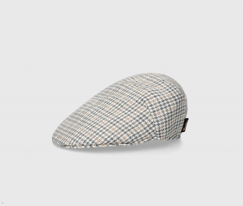 Casquette Plate Borsalino Paris Goose Beak Beige | LWE-67872606