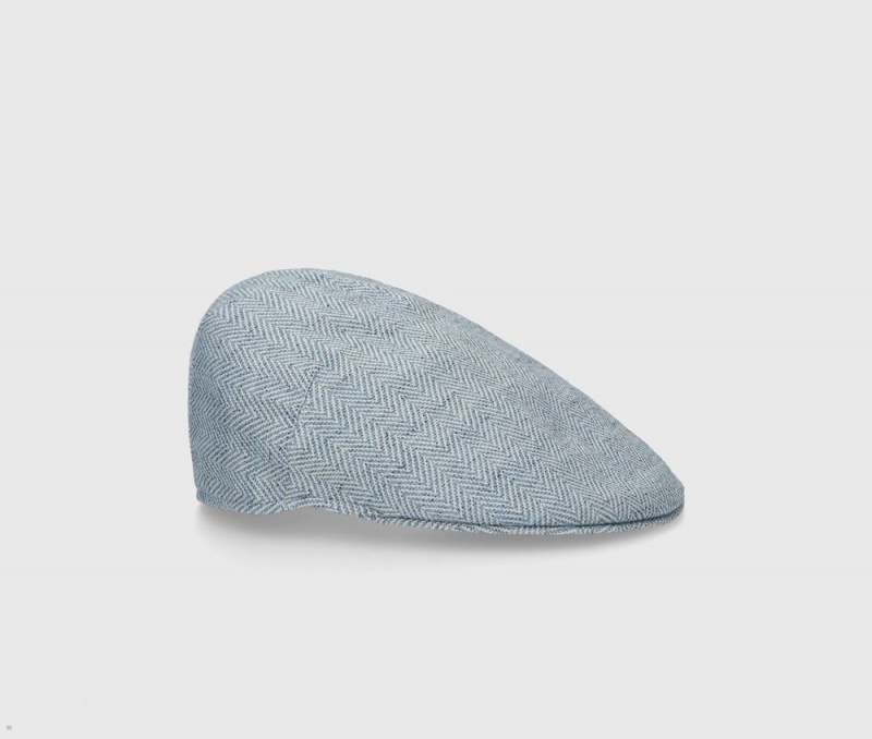 Casquette Plate Borsalino Paris Goose Beak Bleu | JQK-62063775