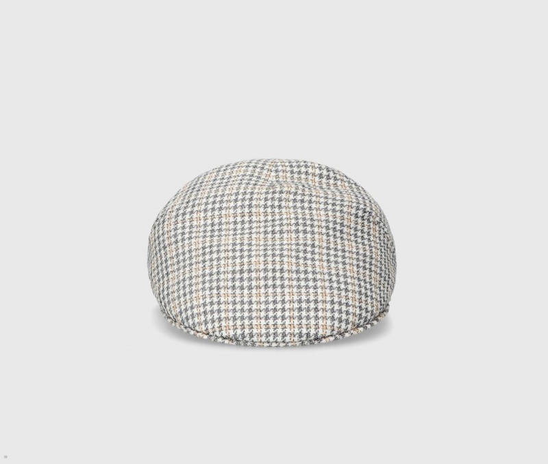 Casquette Plate Borsalino Paris Goose Beak Beige | LWE-67872606