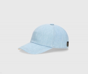 Casquette De Baseball Borsalino Denim Bleu | DML-92298538