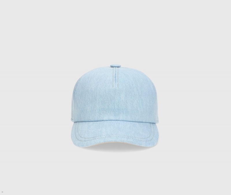 Casquette De Baseball Borsalino Denim Bleu | DML-92298538