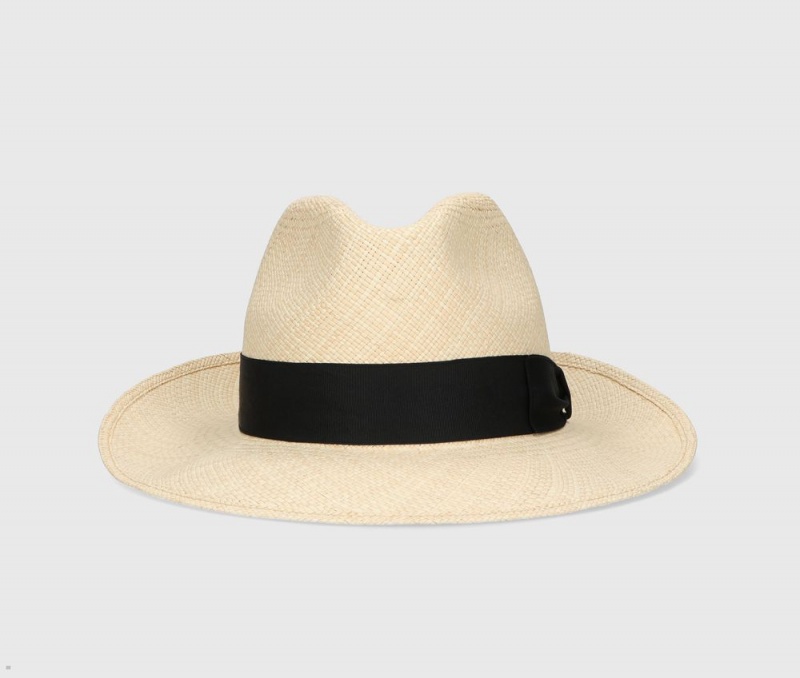 Chapeaux De Paille Borsalino Amedeo Panama Quito Larges Brim Noir | MLY-75765186